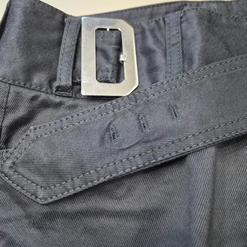 [BUNJANG] Dolce & Gabbana Black Silver Belted Pants / DOLCE&GABBANA 돌체앤가바나 정품 여성 블랙 은장 벨트 바지