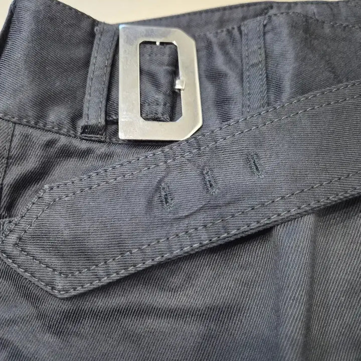 [BUNJANG] Dolce & Gabbana Black Silver Belted Pants / DOLCE&GABBANA 돌체앤가바나 정품 여성 블랙 은장 벨트 바지