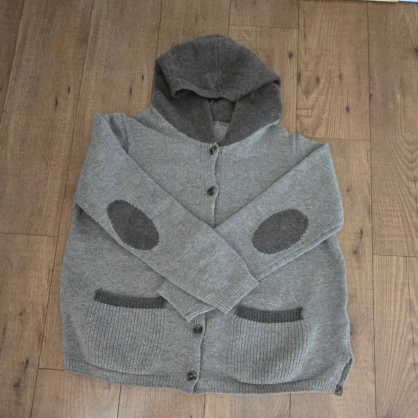 [BUNJANG] The El Natural Style Wool Blend Hooded Cardigan / 프리~77/ 더엘 내추럴스타일 울 혼방 후드 가디건