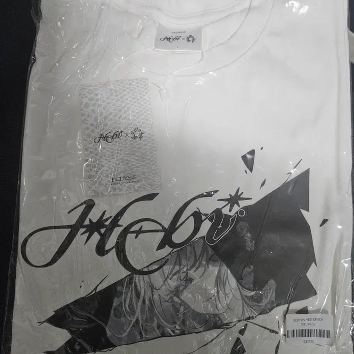 [SOLD OUT] hebi 존카프카 콜라보 ECDYSIS HEBI CRACK T셔츠