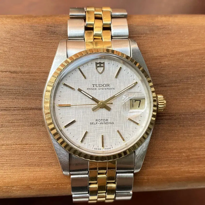 [BUNJANG] Tudor Prince Gold-Plated Automatic Watch / [14k 베젤] 빈티지 튜더 프린스 콤비 금장 썬레이 오토메틱