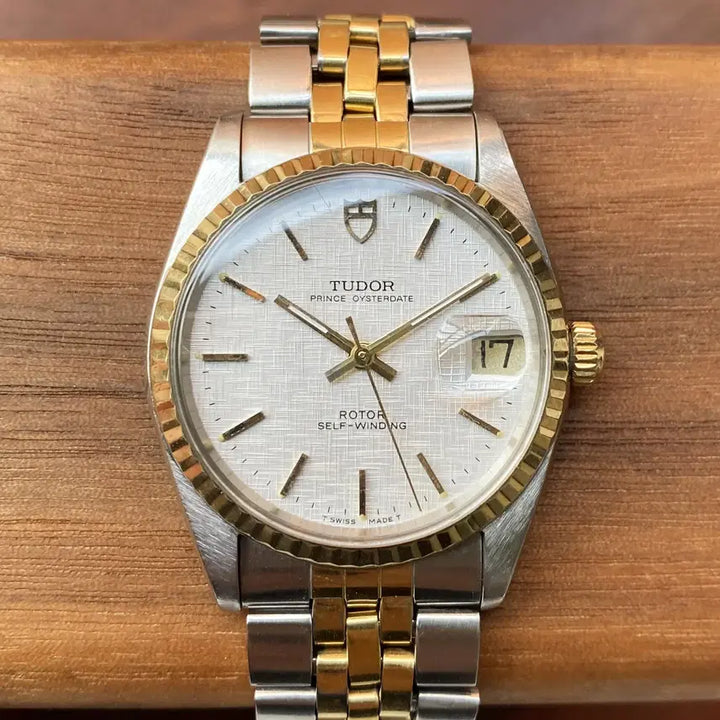 [BUNJANG] Tudor Prince Gold-Plated Automatic Watch / [14k 베젤] 빈티지 튜더 프린스 콤비 금장 썬레이 오토메틱