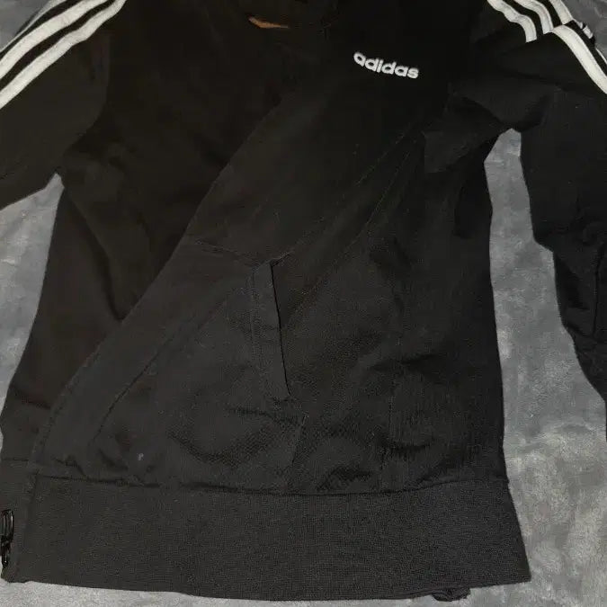 [BUNJANG] Adidas Essentials 3-Stripes Hoodie Jacket / 아디다스 에센셜 3스트라이프 후드집업