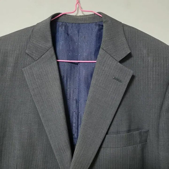 [BUNJANG] Parkland Gray Stripe Suit Jacket / 100 파크랜드(봄여름용) 찐그레이색 스트라이프 정장 자켓