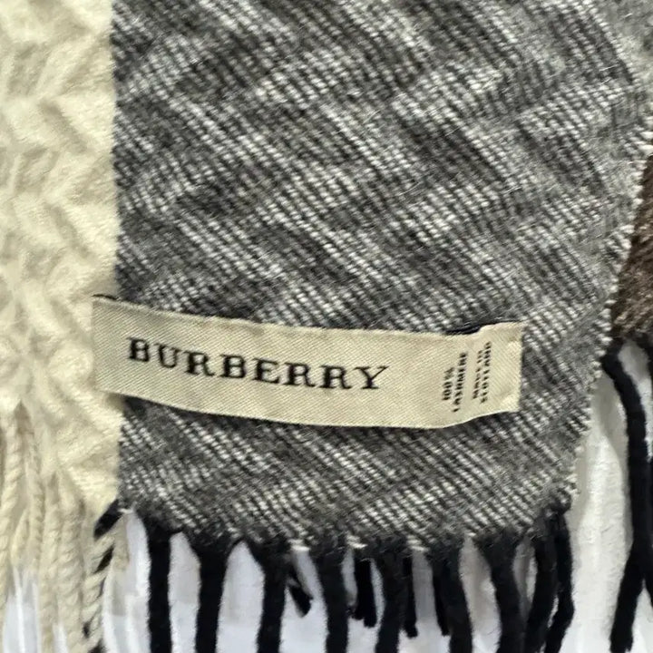 [BUNJANG] Burberry Cashmere Check Muffler / 버버리 체크 캐시미어  머플러 정품