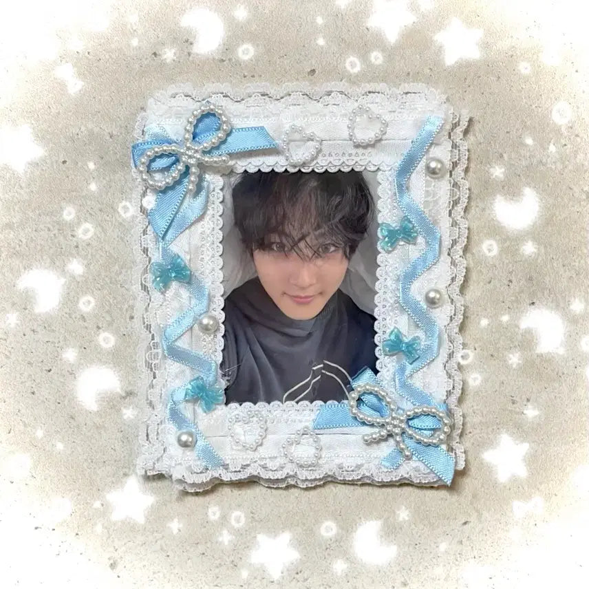 [BUNJANG] ENHYPEN Toploader Photocard Holder / 레이스 포토프레임 포카홀더 탑로더 하늘 스카이블루 엔하이픈 보넥도 투어스
