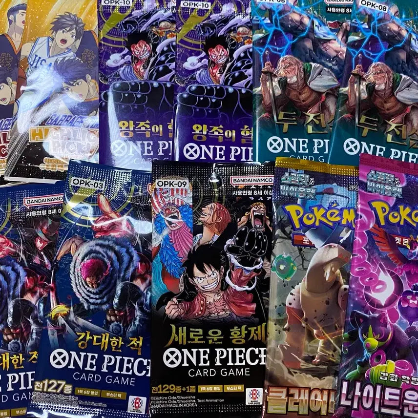 [BUNJANG] One Piece &amp; Pokemon Card (Sealed) / (미개봉)원피스&amp;포켓몬 카드