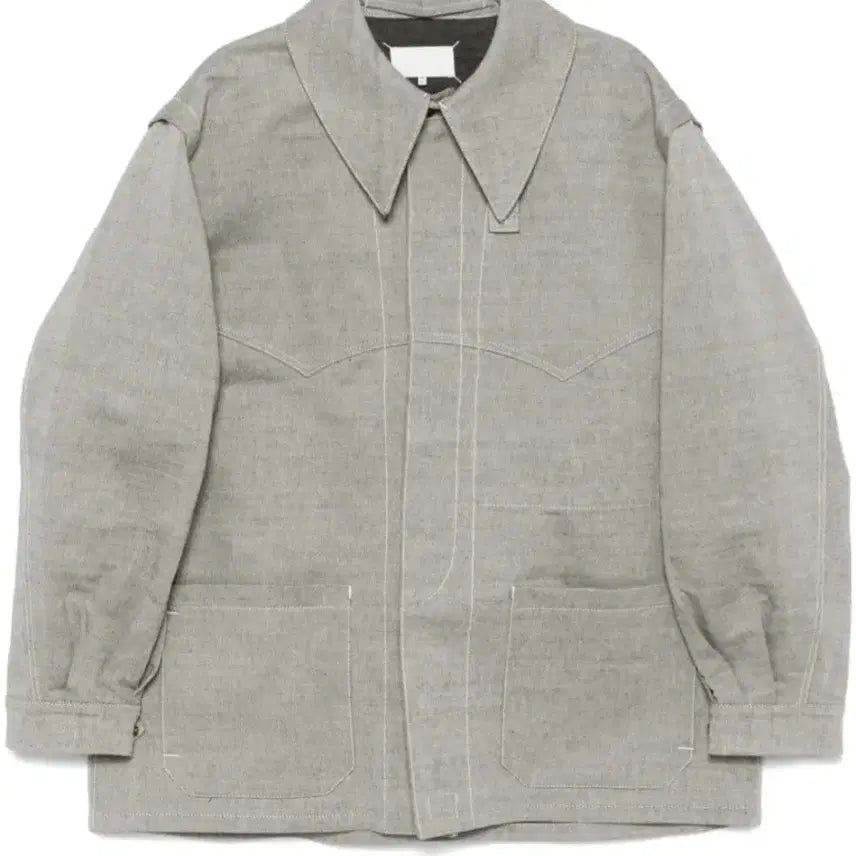 [BUNJANG] Maison Margiela Western Denim Shirt Jacket / 메종 마르지엘라 포인트 카라 웨스턴 셔츠 자켓