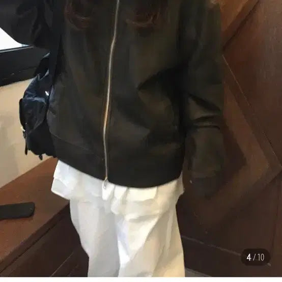 [BUNJANG] M & Bowl Leather Jacket / 므앤 보울 레더자켓