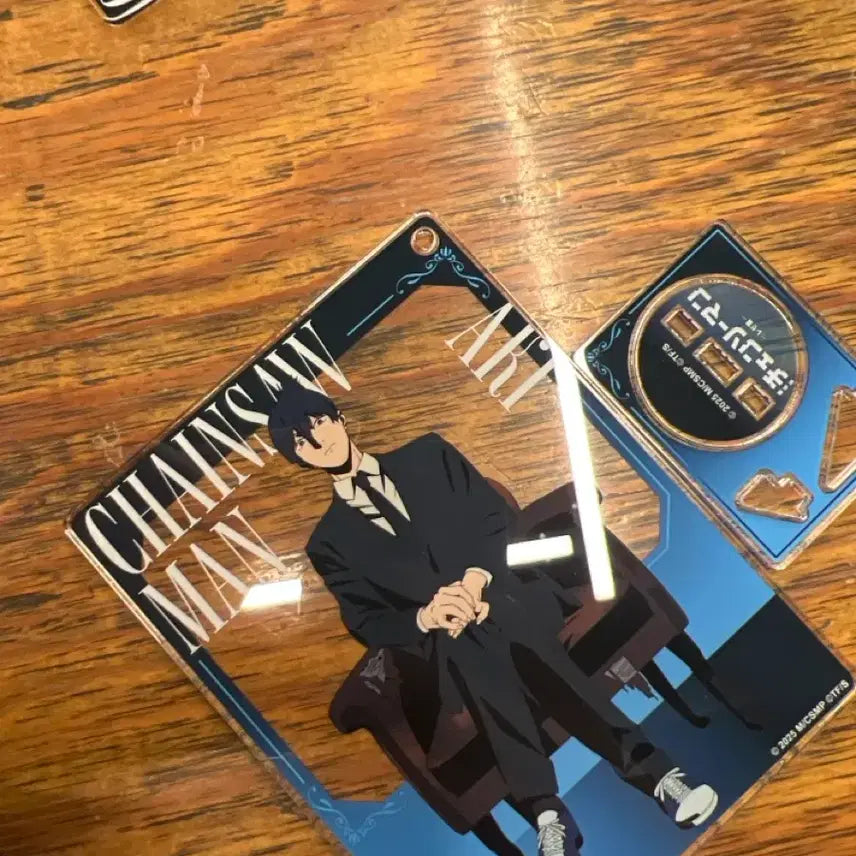 [BUNJANG] Chainsaw Man Aki Acrylic Stand + Rubber Charm Bundle Set / 체인소맨 레제편 아키 아크릴 스탠드 + 러버참 일괄