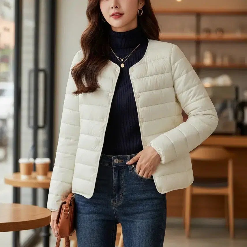 [BUNJANG] Ivor Lightweight Padded Jacket / 55~66 아이보리 여성 경량 패딩 자켓