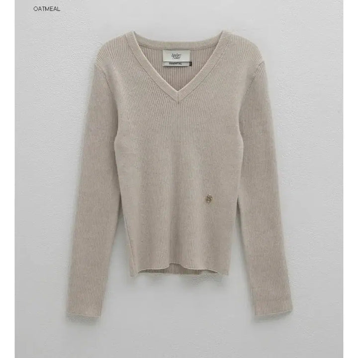 [BUNJANG] Atelier 9 Essential Wool V-Neck Knit / 아틀리에나인 에센셜 울 브이넥 니트