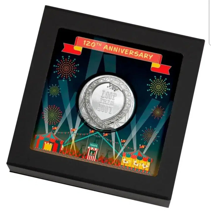 [BUNJANG] Cook Islands 2021 Loop the Loop Ultra High Relief Silver Coin / 쿡제도 1온스 은화 2021 루프더루프 초고부조 실버바 은 달러