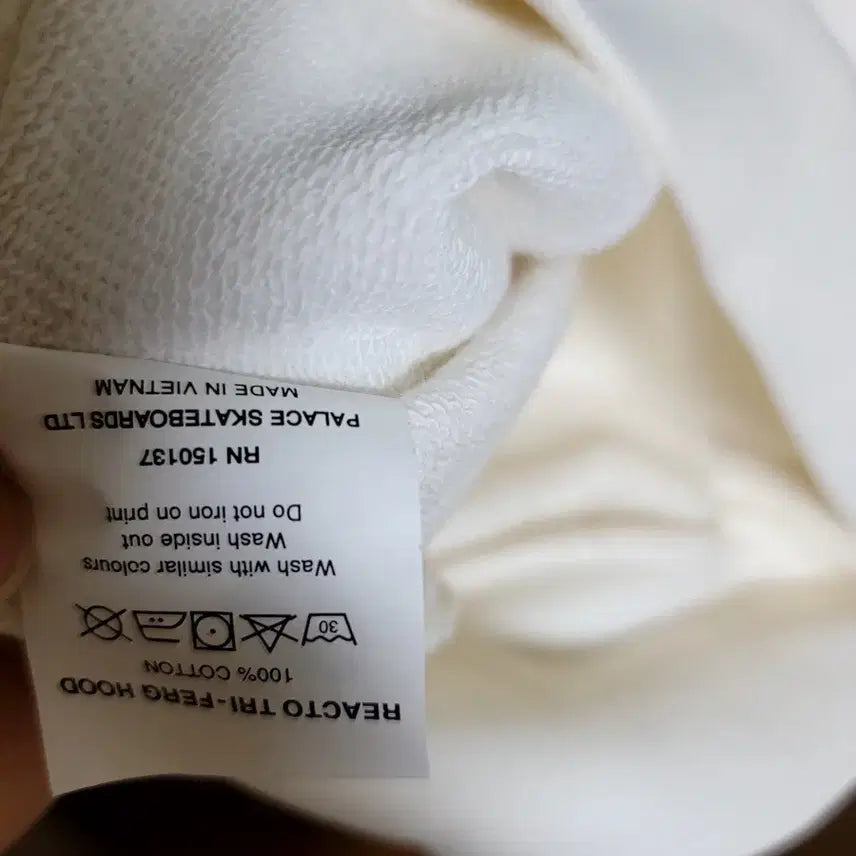 [BUNJANG] Palace Reacto Tri-Ferg Hoodie White - 23SS / 팔라스 리액토 트라이퍼그 후드 화이트 - 23SS