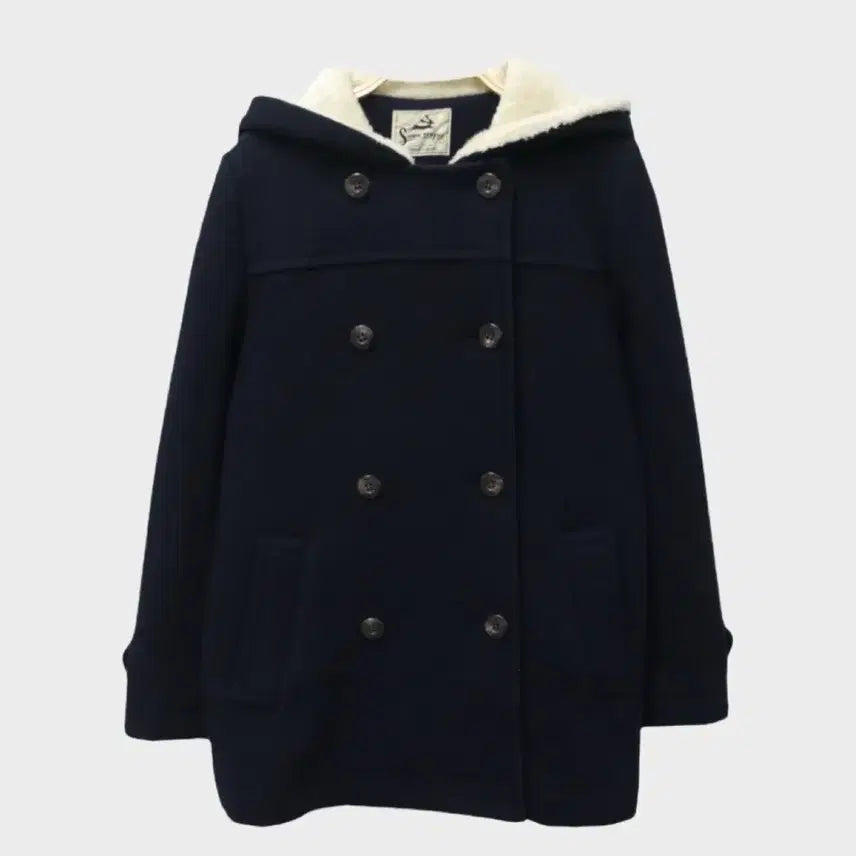 [BUNJANG] Double Button Mori Girl Hip Coat / 더블버튼 모리걸 히프코트