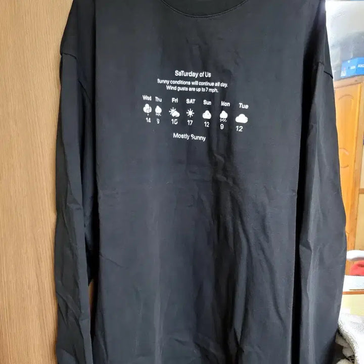 [SOLD OUT] 에스티유 웨더 사인 롱슬리브 블랙