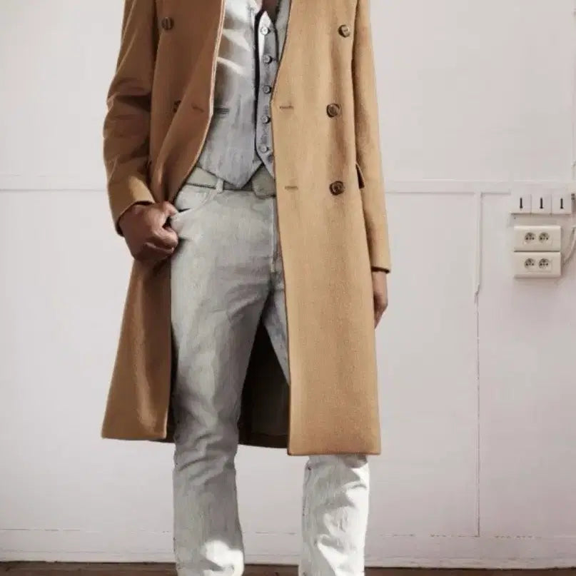[BUNJANG] H&amp;M x Maison Margiela Camel Coat (Size 46) / H&amp;M x 마르지엘라 / 코트 / 카멜 / 사이즈 46