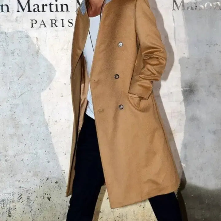 [BUNJANG] H&amp;M x Maison Margiela Camel Coat (Size 46) / H&amp;M x 마르지엘라 / 코트 / 카멜 / 사이즈 46