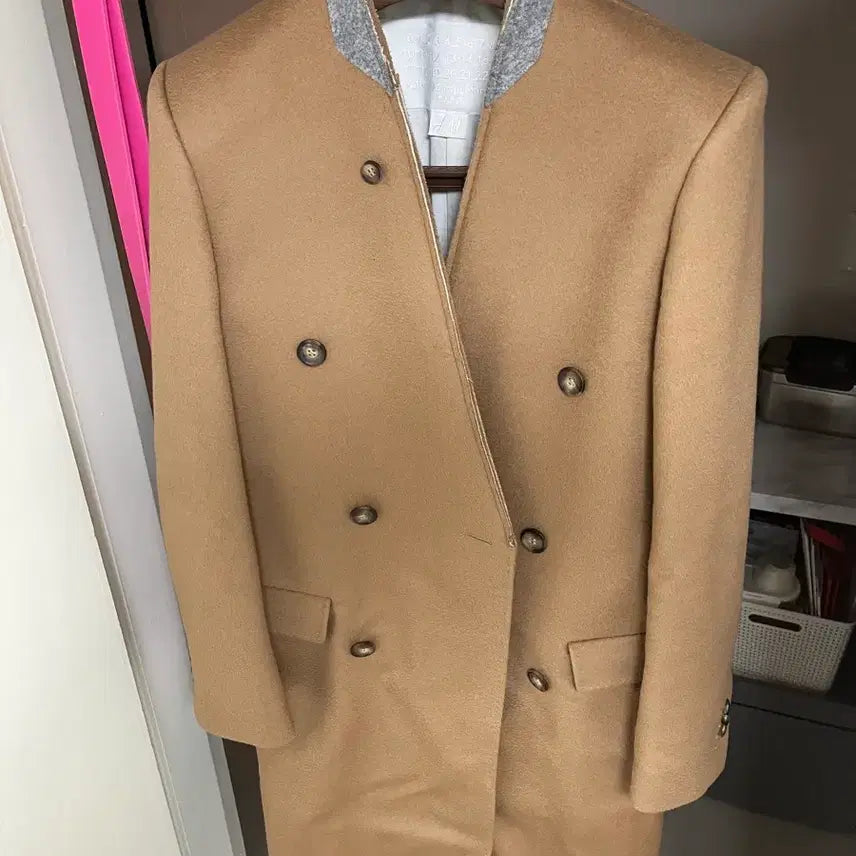 [BUNJANG] H&amp;M x Maison Margiela Camel Coat (Size 46) / H&amp;M x 마르지엘라 / 코트 / 카멜 / 사이즈 46