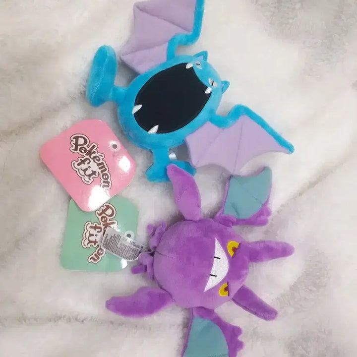 [BUNJANG] Pokemon Center Crobat & Golbat Pokemon Fit Plush Bundle Set / (일괄/운포) 포켓몬센터 골뱃 크로뱃 포켓몬인형 포켓몬핏 포켓몬스터 인형