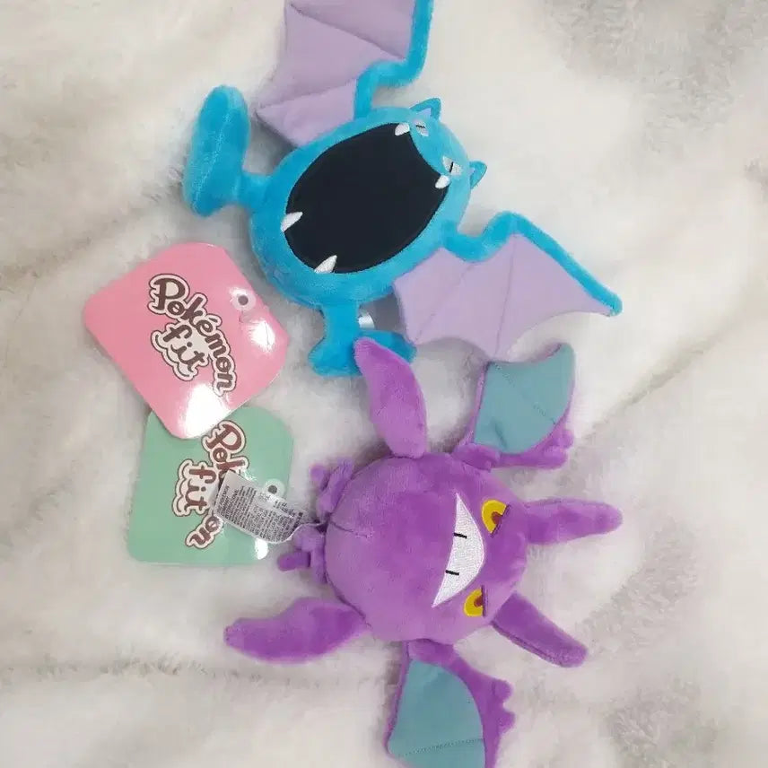 [BUNJANG] Pokemon Center Crobat & Golbat Pokemon Fit Plush Bundle Set / (일괄/운포) 포켓몬센터 골뱃 크로뱃 포켓몬인형 포켓몬핏 포켓몬스터 인형
