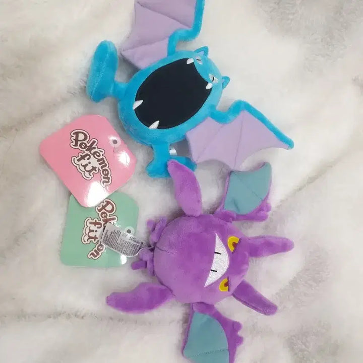 [BUNJANG] Pokemon Center Crobat & Golbat Pokemon Fit Plush Bundle Set / (일괄/운포) 포켓몬센터 골뱃 크로뱃 포켓몬인형 포켓몬핏 포켓몬스터 인형