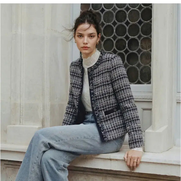 [BUNJANG] Zishen Tweed Round Jacket / 새상품 zishen 지센 [26SS] [프리미엄] 트위드 라운드 자켓