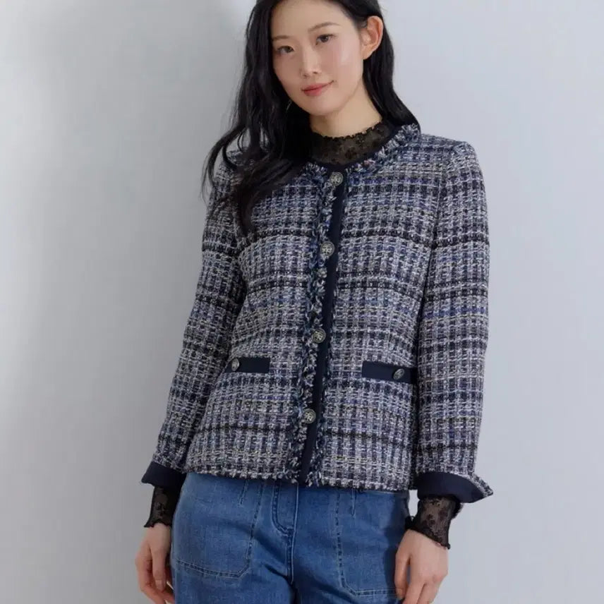 [BUNJANG] Zishen Tweed Round Jacket / 새상품 zishen 지센 [26SS] [프리미엄] 트위드 라운드 자켓