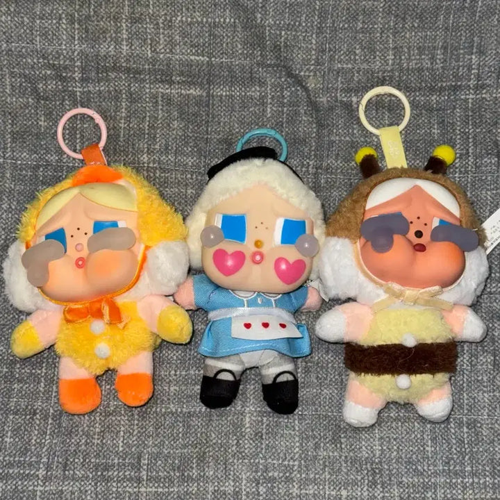 [BUNJANG] Crybaby Character Keyring Bundle Set / 뽑기) 크라이베이비 인형 키링 3종 일괄