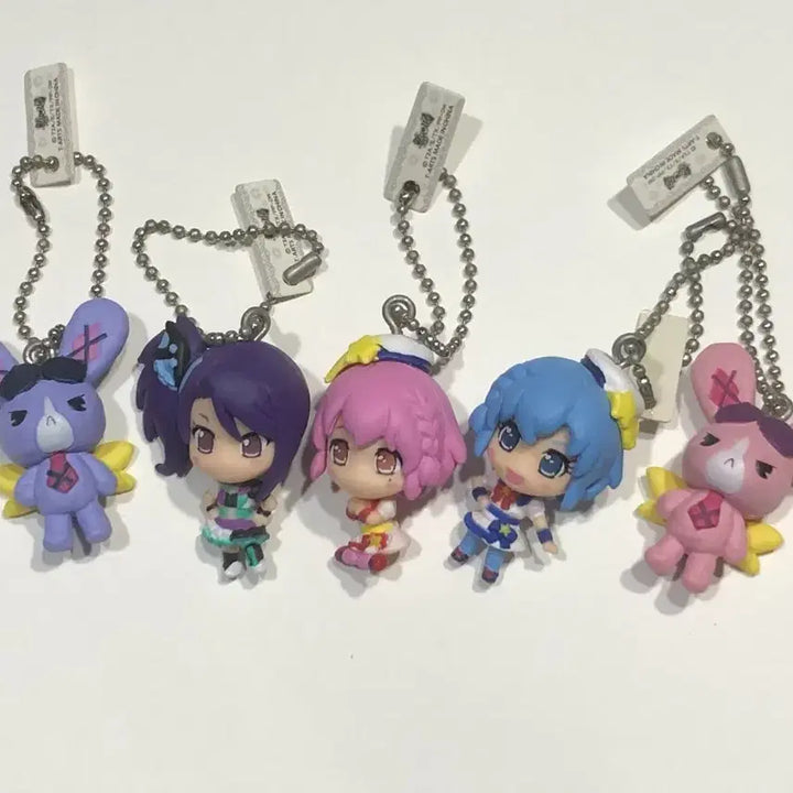 [BUNJANG] PriPara Dressing Pafé Figure Keyring Set / 프리파라 피규어 가챠 키링 시온 도로시 레오나 토깽 드레싱파페