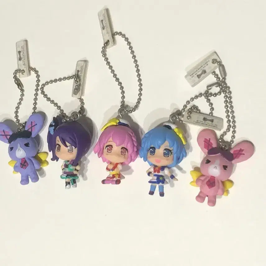 [BUNJANG] PriPara Dressing Pafé Figure Keyring Set / 프리파라 피규어 가챠 키링 시온 도로시 레오나 토깽 드레싱파페