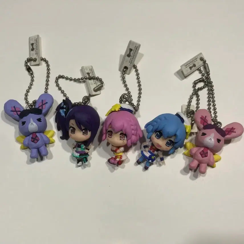 [BUNJANG] PriPara Dressing Pafé Figure Keyring Set / 프리파라 피규어 가챠 키링 시온 도로시 레오나 토깽 드레싱파페