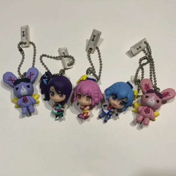 [BUNJANG] PriPara Dressing Pafé Figure Keyring Set / 프리파라 피규어 가챠 키링 시온 도로시 레오나 토깽 드레싱파페