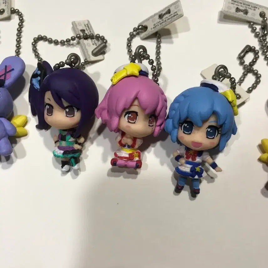 [BUNJANG] PriPara Dressing Pafé Figure Keyring Set / 프리파라 피규어 가챠 키링 시온 도로시 레오나 토깽 드레싱파페