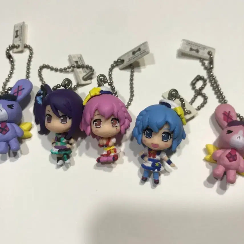 [BUNJANG] PriPara Dressing Pafé Figure Keyring Set / 프리파라 피규어 가챠 키링 시온 도로시 레오나 토깽 드레싱파페