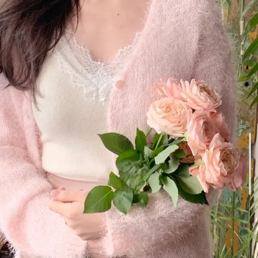 [BUNJANG] Milkcocoa Lace Slip Tank Top / [밀크코코아] 레이스 슬립 나시 (wool 50%)