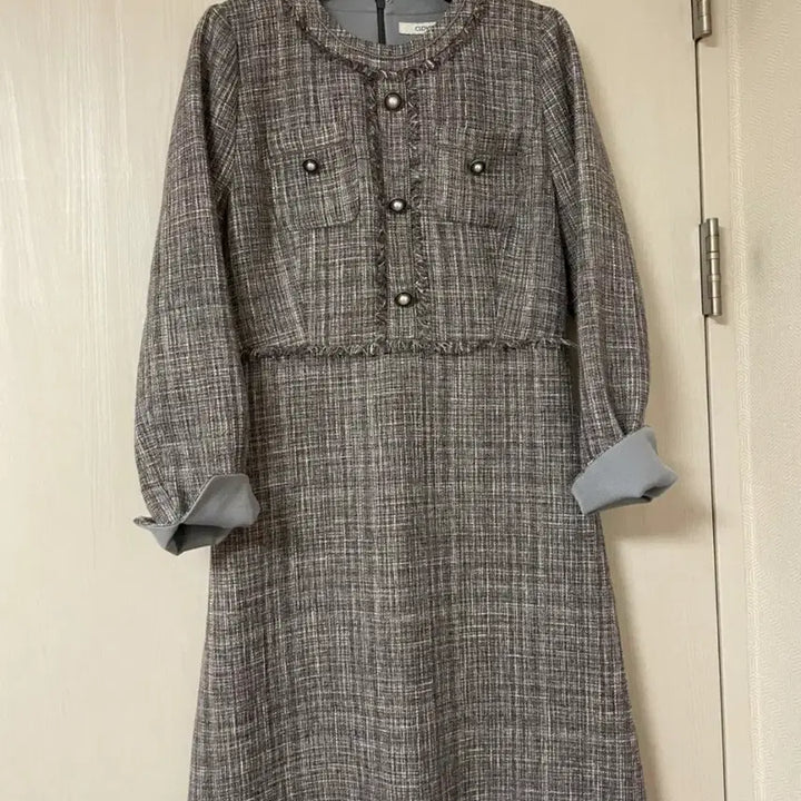 [BUNJANG] Elegant Tweed Dress / 보관만) 단아한 트위드 원피스( 하객룩오피스룩)
