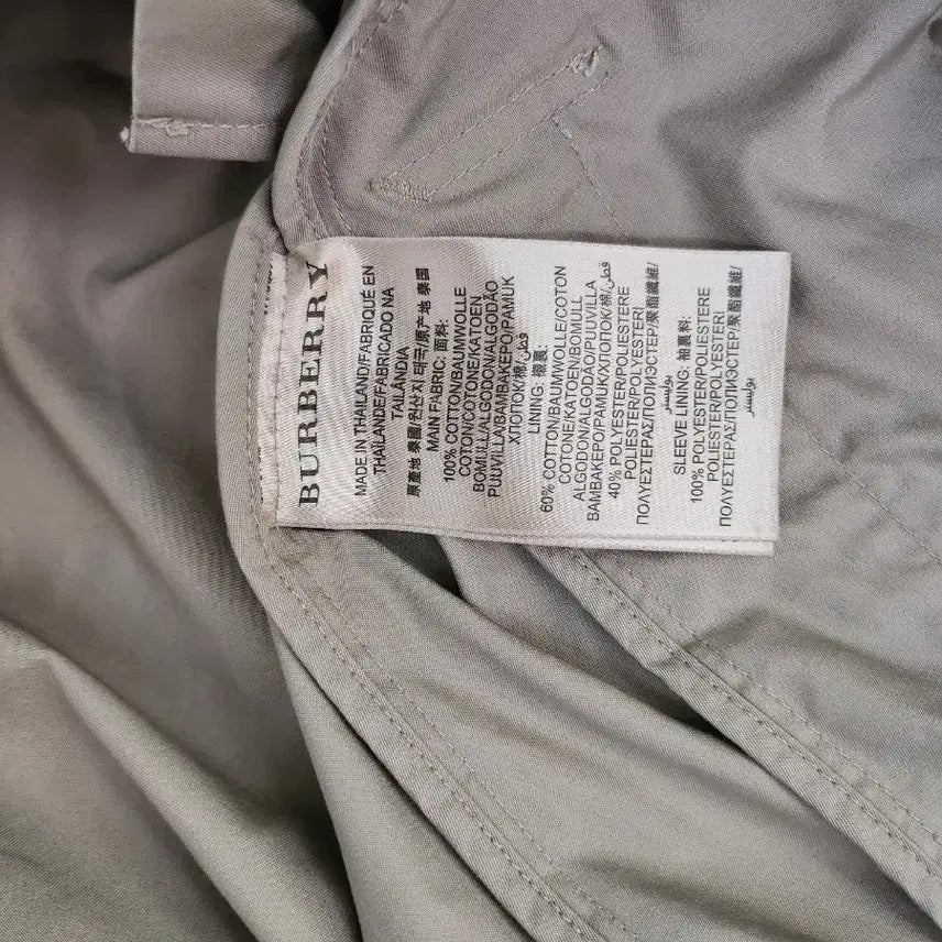 [BUNJANG] Burberry Brit Beige Trench Coat / 버버리 브릿 베이지 남성 트렌치 코트