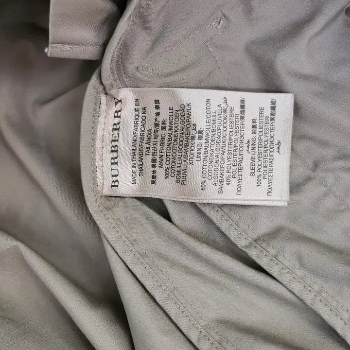 [BUNJANG] Burberry Brit Beige Trench Coat / 버버리 브릿 베이지 남성 트렌치 코트