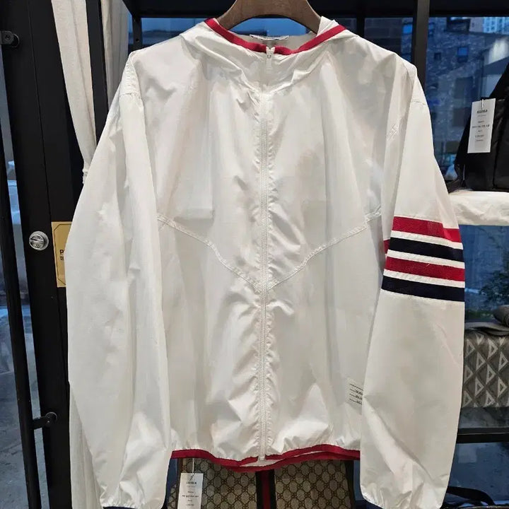 [BUNJANG] Thom Browne Ripstop Windbreaker Jacket / [정품/새상품급/신형/오버핏] 톰브라운 립스탑 바람막이 자켓 3사이즈