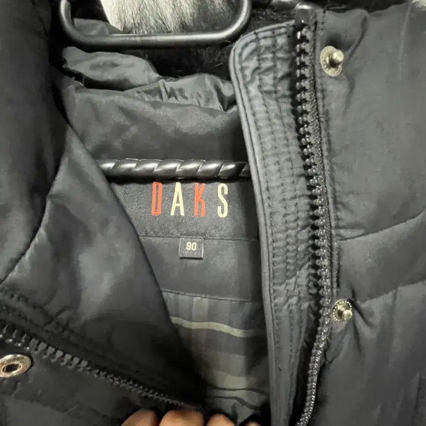 [BUNJANG] Daks Eddie Bauer Black Fur Down Padding Jacket / 닥스 에디바우어 블랙 퍼 다운 패딩