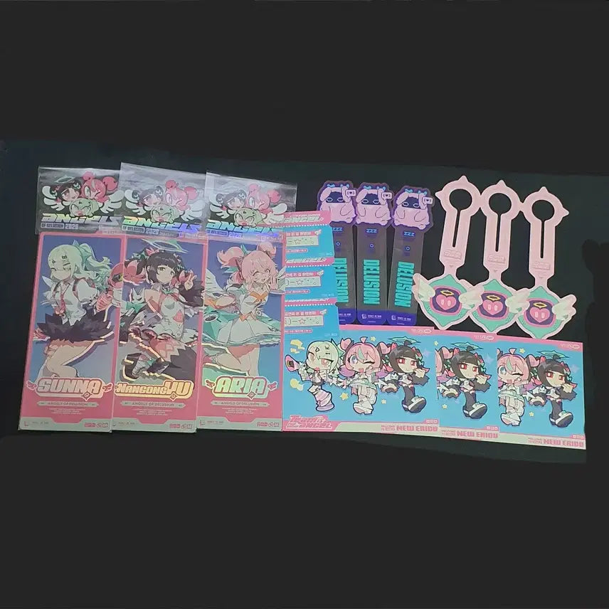 [SOLD OUT] 엔젤디 팝업 특전 풀세트 남궁우 수나 아리아 티켓 엽서 젠존제 AOD