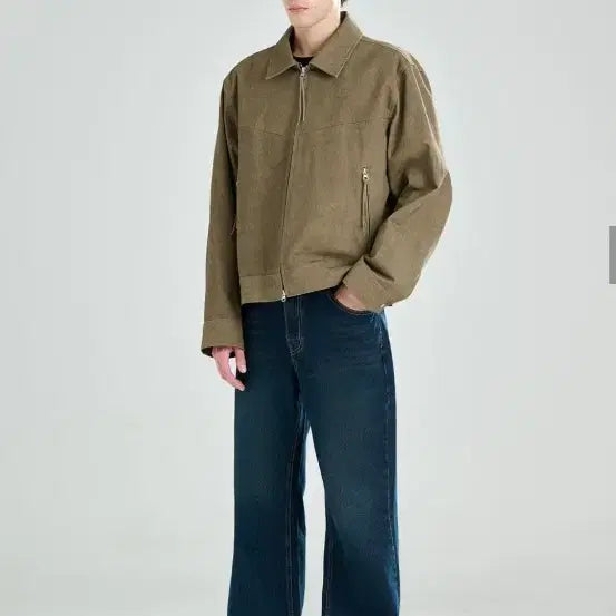 [BUNJANG] Z_flishe Brown Dying Trucker Jacket / 지플리시 다잉 트러커자켓 브라운 size M/웨스턴자켓