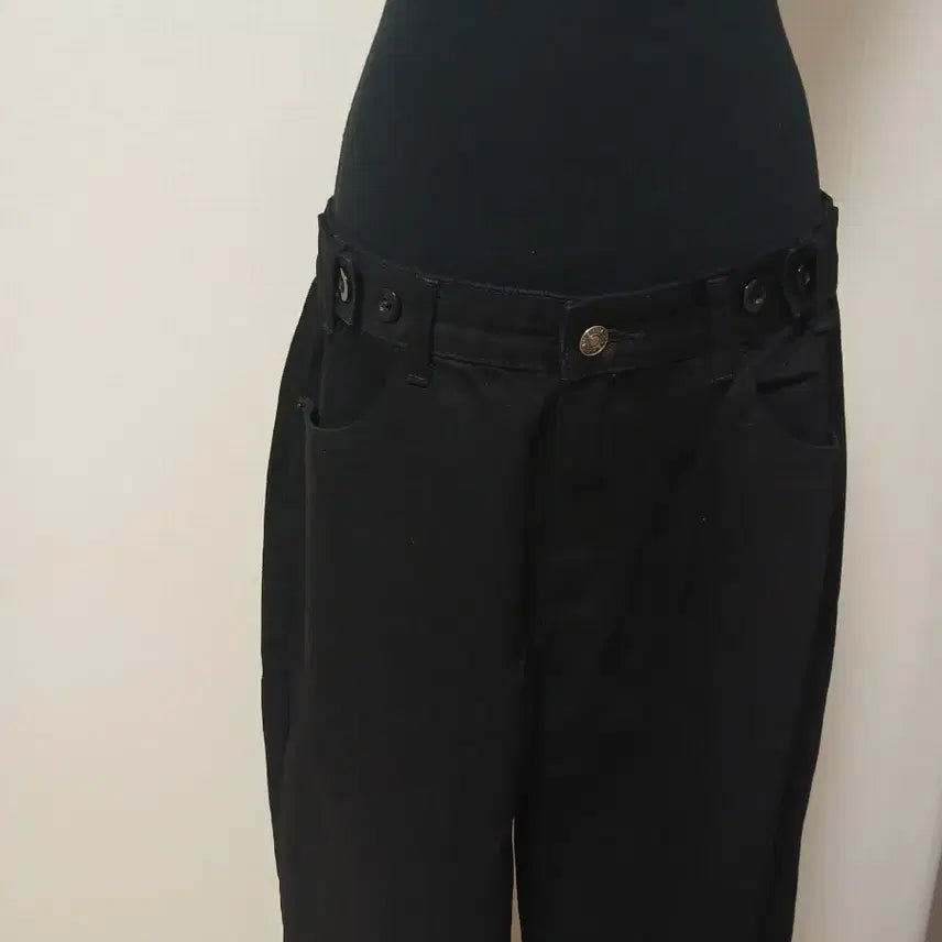 [BUNJANG] Black Cotton Pants - Size L / 블랙  바지(미착용상품)