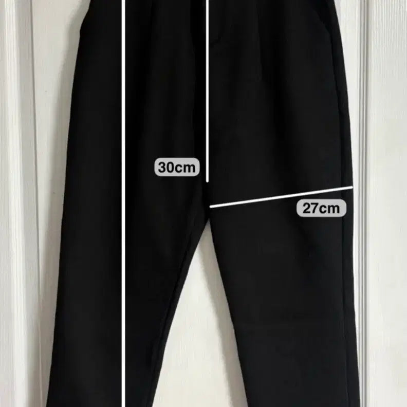 [SOLD OUT] 밸리걸 블랙 기모 바지 슬랙스