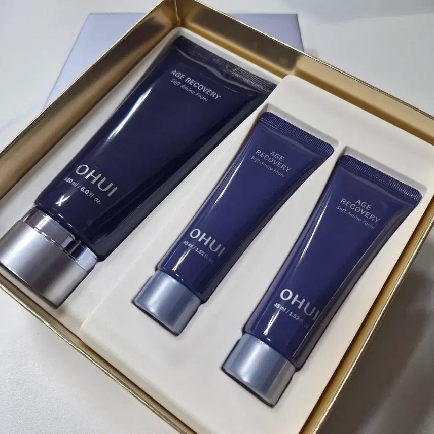 [BUNJANG] OHUI Age Recovery Soft Amino Foam Cleansing Set / 오휘 에이지 클렌징폼 기획세트
