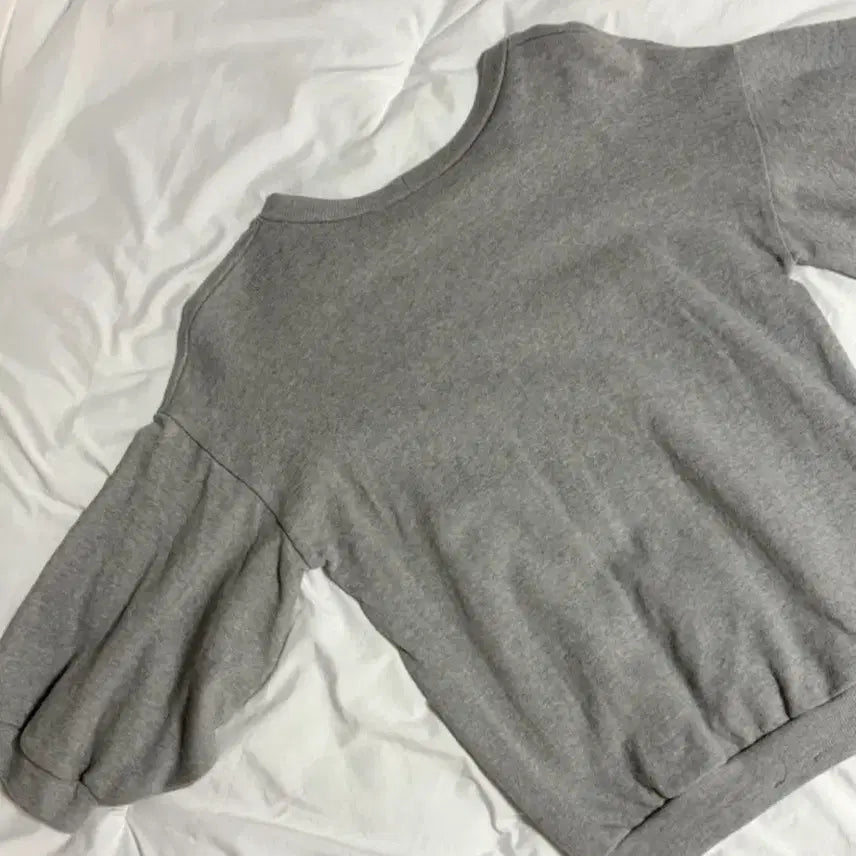 [BUNJANG] Gray Balloon Fit Sweatshirt / 회색 벌룬핏 맨투맨 티셔츠