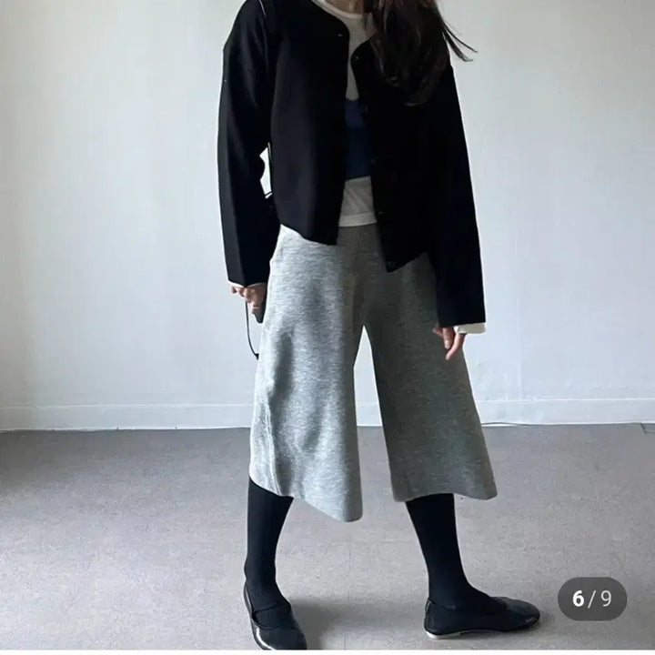 [BUNJANG] Knit Bermuda Knit Pants / 니트버뮤다니트팬츠