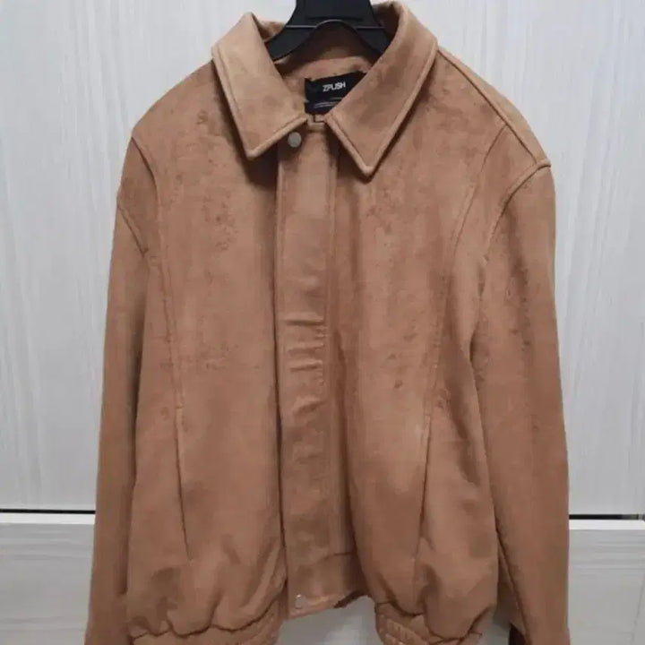 [BUNJANG] ZIPLYSH Suede Classic Single Jacket Mocha M / 지플리시 스웨이드 클래식 싱글 자켓 모카 m