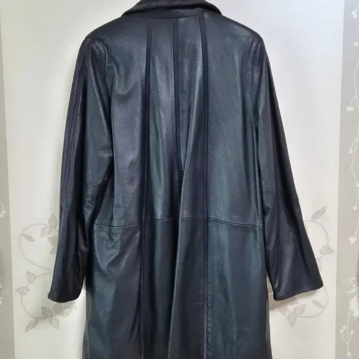 [BUNJANG] Fiombo Leather Long Coat (Size 34) / 피옴보 가죽 롱코트  34